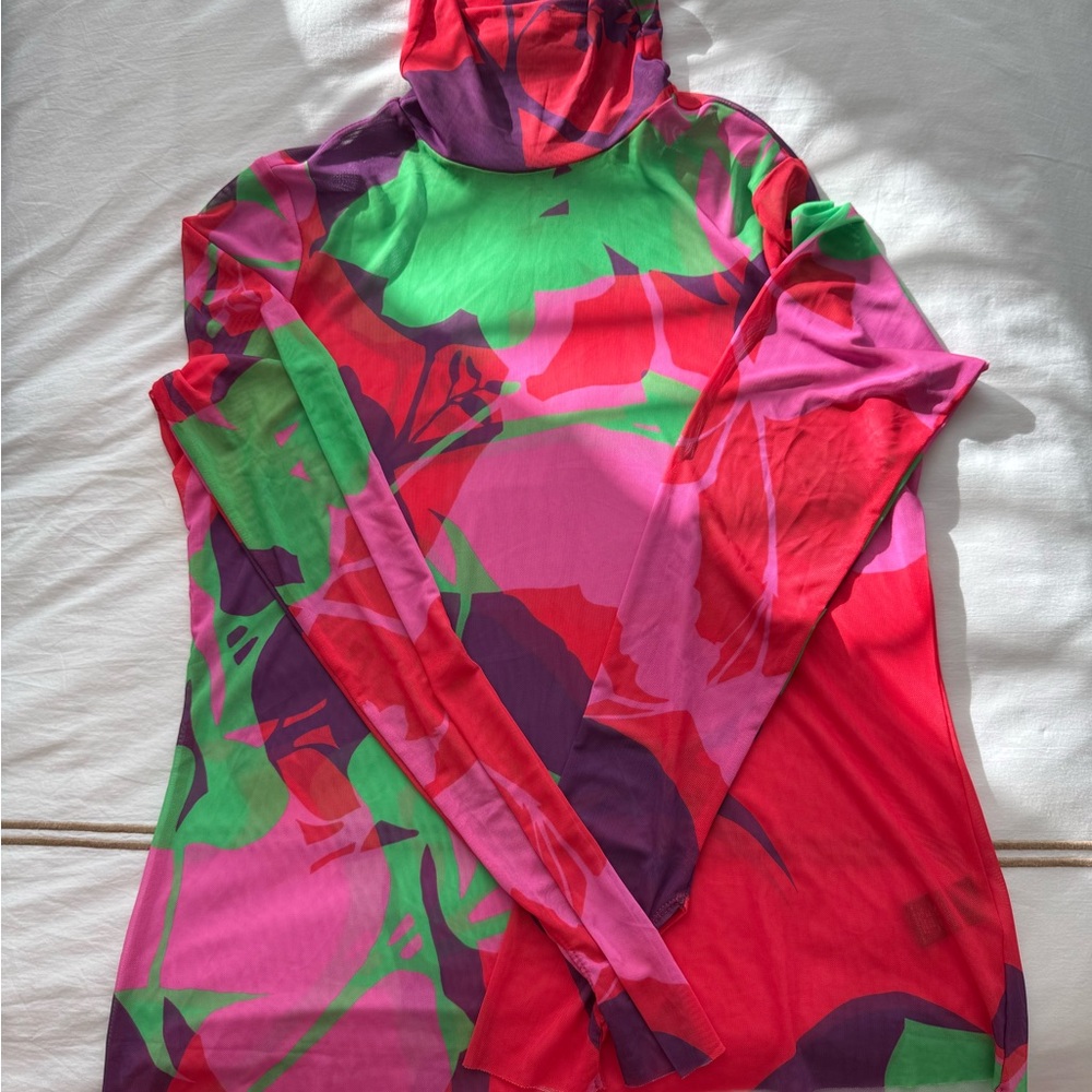 AFRM Colorful Floral Long Sleeve Top